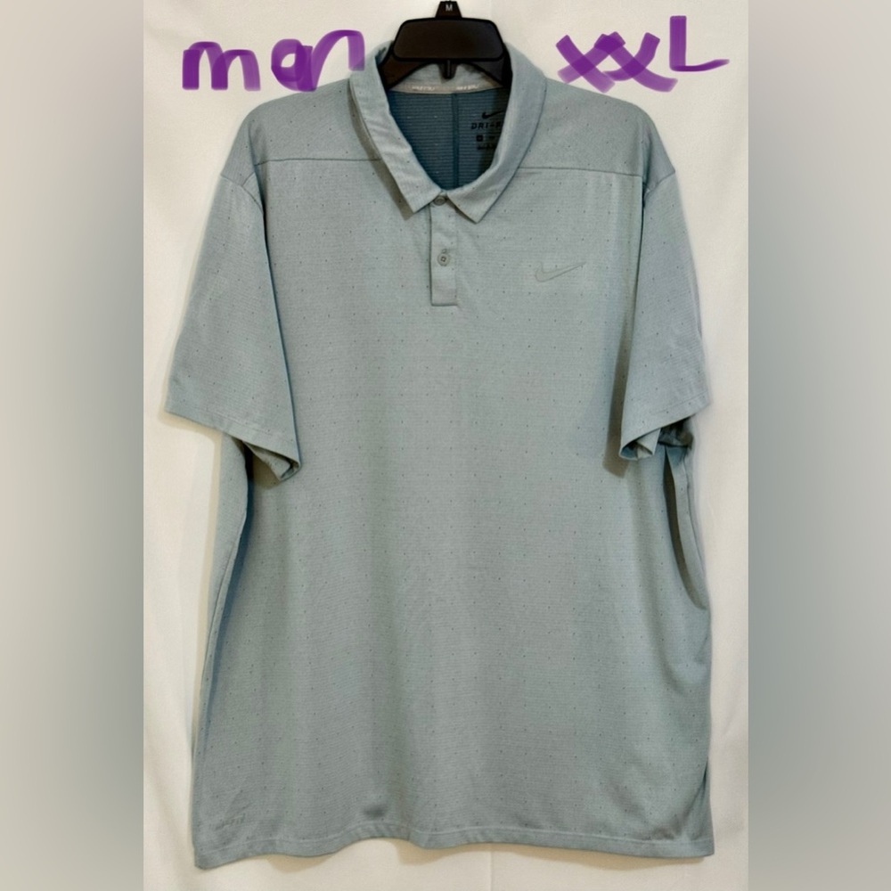 Nike Bluish Gray Polo Shirt Relaxed Fit